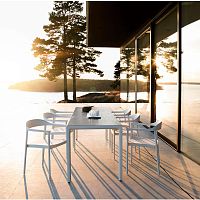 Contemporary chair ILLUMoutdoorBatyline®aluminum