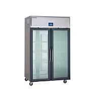 Shelf refrigerated display case GAH-G REACH-INSfor shopstainless steelwith door