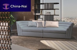Contemporary sofa DI47 08 THEATERfabricfor public building3-seater