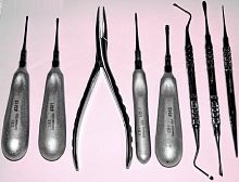 Dental extraction veterinary instrument kit