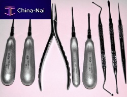 Dental extraction veterinary instrument kit