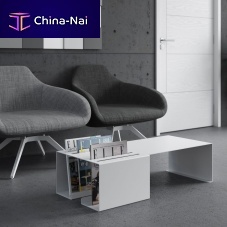 Contemporary coffee table FOLDERaluminumpowder-coated steellacquered metal base