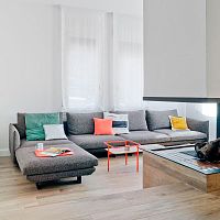 Modular sofa DEEPcontemporaryfabricbrown