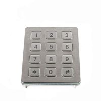Stainless steel keypad CT-KPS01-12-TM12-keypanel-mountUSB