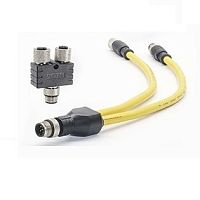 Y splitter vibration-resistantshielded