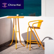 Contemporary high bar table BICAtable 3 High CLASSICwoodenpowder-coated steelsteel base