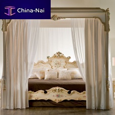 Canopy bed VENEREdoubleclassicwith headboard