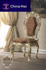Classic dining chair 15525indoorfabricsolid wood base