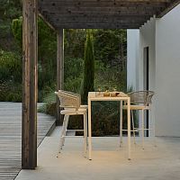 Contemporary bar chair CTRoutdoorfabricrope