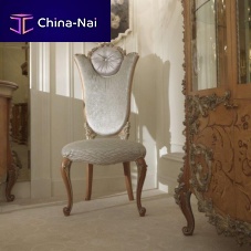 Classic dining chair MOD.397indoorfabricwooden base