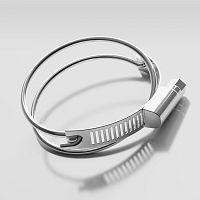 Stainless steel hose clamp Master-Grip Double Wire Clamp, screw-fittingscrew