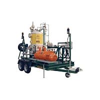 Oil dispensing system gasfor injection molding machines