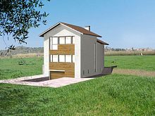 Prefab house CAMcontemporarytraditionaltwo-story