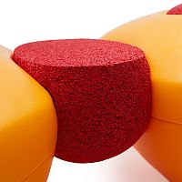 Contemporary side table SCOOPI rubberovalmodular
