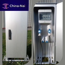 Dock pedestal BORNE ELECTRIQUEpower chargingstainless steel