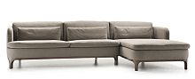 Corner sofa ODEONcontemporaryfabricbrown