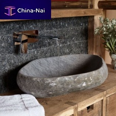 Countertop washbasin BATU KALIstonewithout holewithout overflow