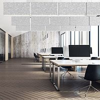 Illuminated acoustic panel FX65 SILENCE hangingPETpolyester fiber