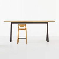 Contemporary high bar table SCHOLAR BAR LEANERoakashrectangular