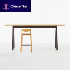 Contemporary high bar table SCHOLAR BAR LEANERoakashrectangular