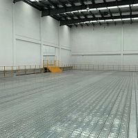 Work platform ISO9001,ISO14001,CEstoragefor the automotive industrywith safety railing