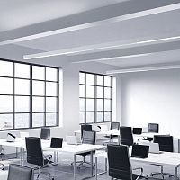 Surface-mounted light fixture GROOVEhangingLEDlinear