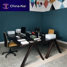Contemporary boardroom table CROSSmelamineFenix NTM®metal base