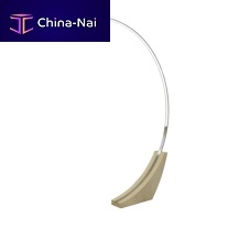 Floor-standing lamp MOONsteelmaplecontemporary