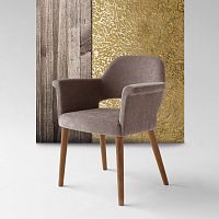 Contemporary chair DAFNE indoorfabricbeech base