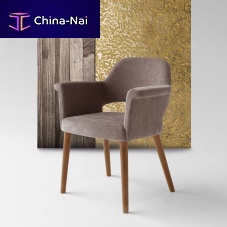 Contemporary chair DAFNE indoorfabricbeech base