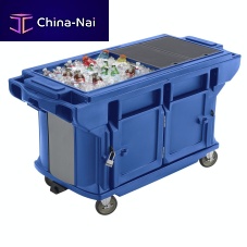 Stainless steel prep table VERSA WORK - ULTRAon casterswith storage compartmentrefrigerated