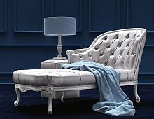 Chesterfield daybed LONGUEfabricleatherbeech