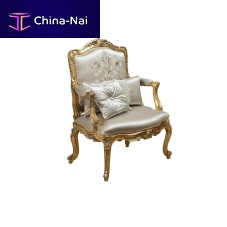Classic armchair 8714PLfabricsolid wood