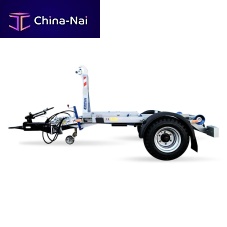 Container trailer TN CTS 03-23-Ksingle-axletowedfor industrial materials