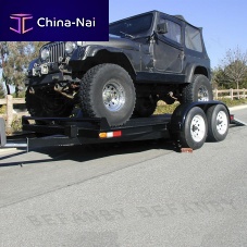 Flatbed trailer tandemtowedfor vehicles