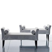 High upholstered bench VERSAILLEScontemporaryfabricbeech