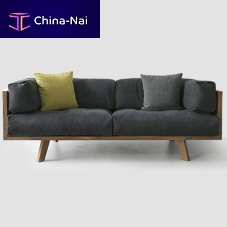 Contemporary sofa linenoak2-person