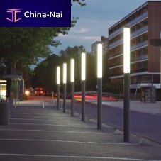 Contemporary light column DFTstainless steelPMMALED