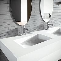 Built-in washbasin Y04Solid Surfacedoublerectangular