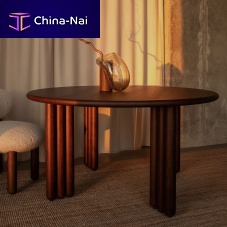 Contemporary dining table Flockashash baseround