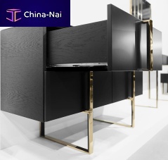 Chest of drawers with long legs GERSHWIN : RF. 20500contemporarywood veneerpainted steel