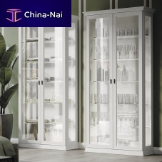 Traditional display case ARCADIA ES05glasslacquered woodwith built-in lighting