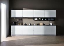 Contemporary kitchen MOD 1glassquartzaluminum