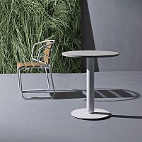 Contemporary dining table CIGARlaminatealuminum basesteel base