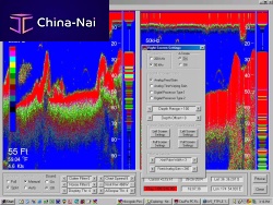 Boat fish finder PCFF 80colordigital