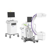 Mobile C-arm with video columnwith small-diameter arc