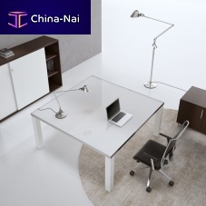 Contemporary boardroom table ODEONwoodenrectangularwith integrated electrical outlet