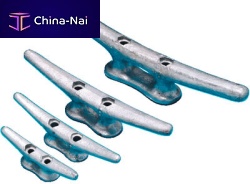 Dock mooring cleat flatcast iron