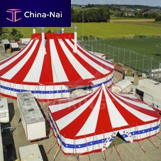 Metal frame tensile structure BIG TOPScable-and-membraneroofwith PVC membrane