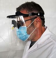 Polycarbonate protection visor VL1full-facetransparentmedical